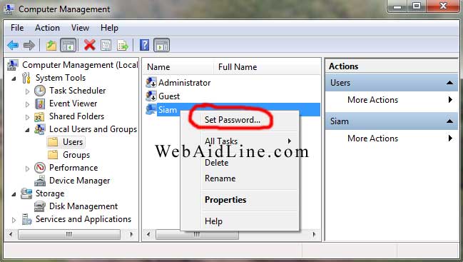 windows 10 password reset